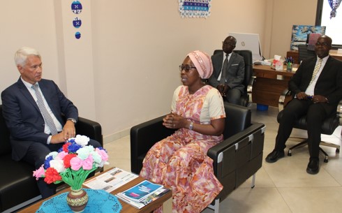 L’Université Polytechnique de San Pedro a reçu, ce Mardi 16 Avril 2024, dans ses locaux, S.E.M. Alexey SALTYKOV, Ambassadeur de la Fédération de Russie en Côte d’Ivoire.
