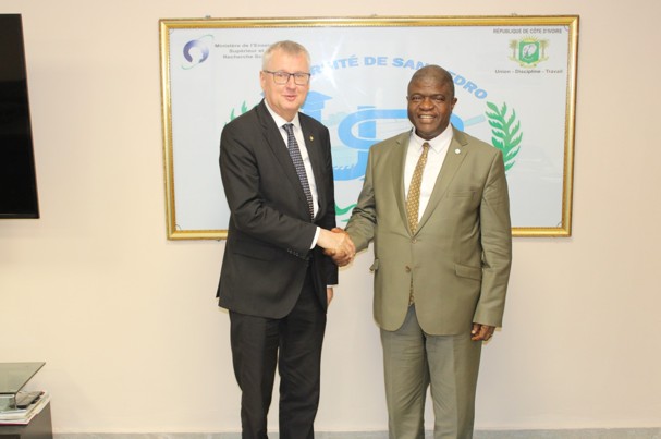 L’Université Polytechnique de San Pedro reçoit l’Ambassadeur de l’Allemagne en Côte d'Ivoire.
